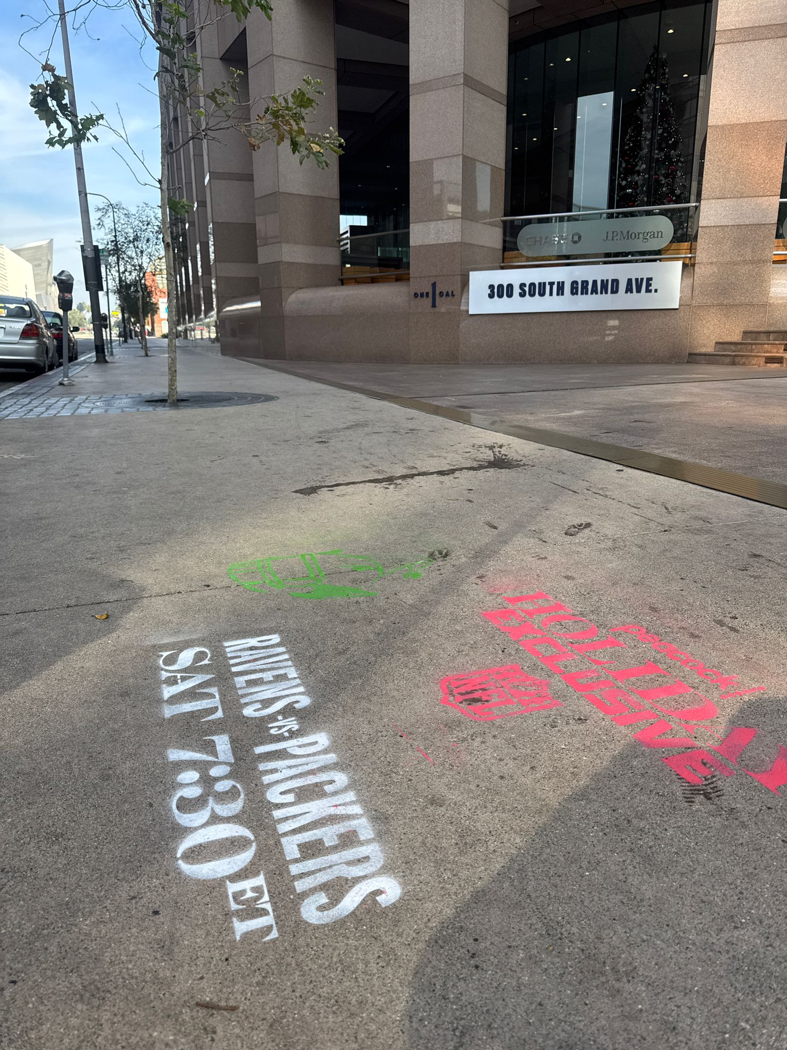 Stencil 3.7 Grand Ave Moca Museum Area